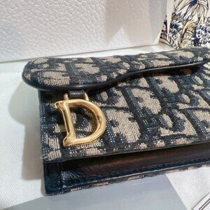 Dior Saddle Bloom Card Holder
